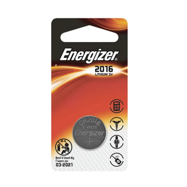 Батарейка Energizer CR2016 -1 штука (Блистер)