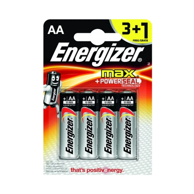 Батарейка Energizer LR6 AA Energizer MAX  Alkaline - 3+1 штуки