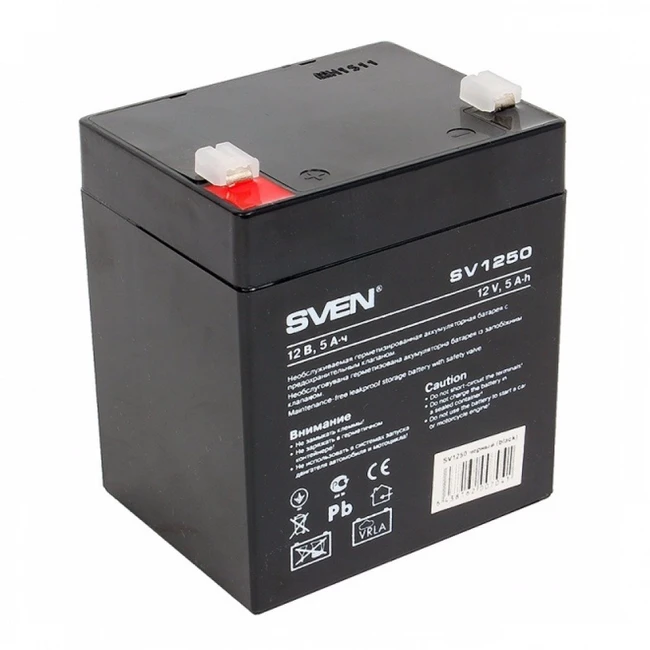 Сменные аккумуляторы АКБ для ИБП Sven SV 12V5Ah SV-0222005 12 В