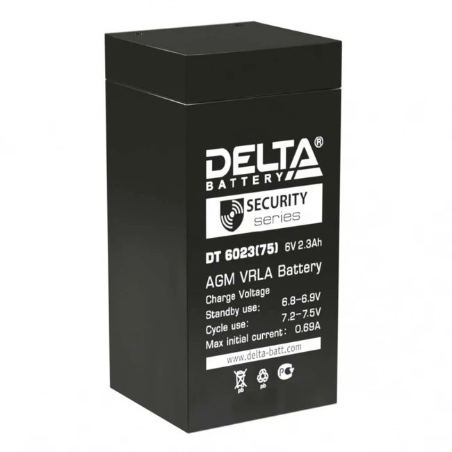 Сменные аккумуляторы АКБ для ИБП Delta Battery DT 6023 6 В