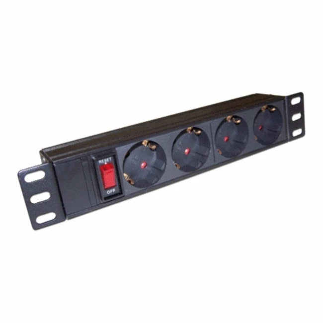 Распределитель питания LANMASTER Блок розеток 10 4 шт TWT-PDU10-10A4P