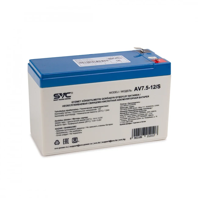 Сменные аккумуляторы АКБ для ИБП SVC AV-7.5-12/S 12 В