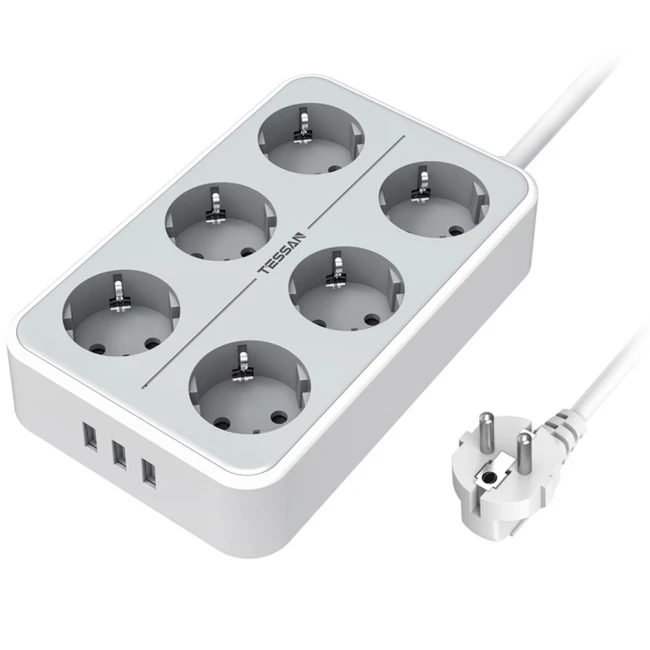 Распределитель питания Tessan TS-303 Grey TS-303-Grey