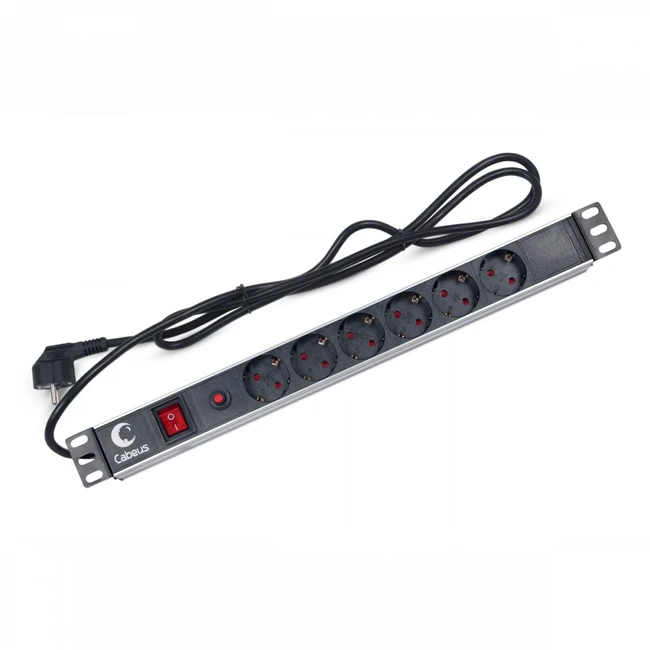 Распределитель питания Cabeus PDU-6P-F-2EU