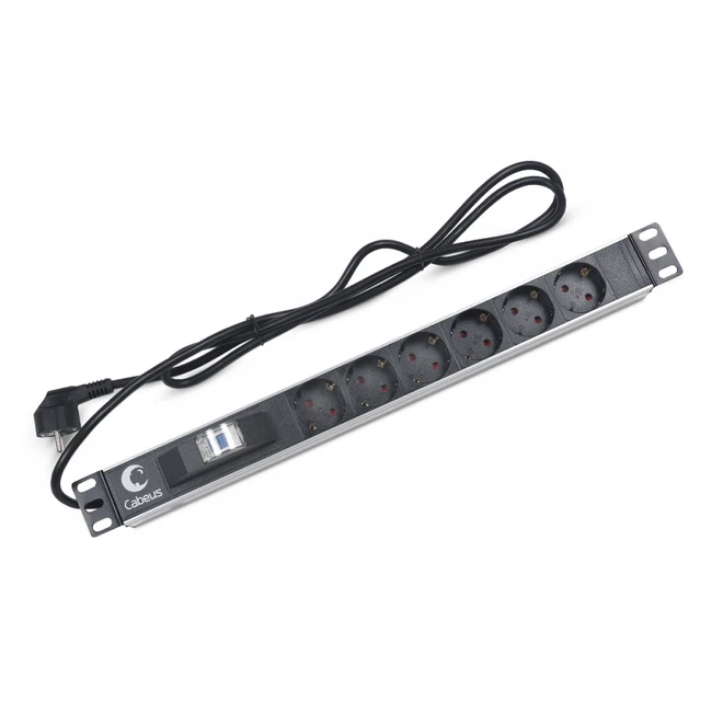 Распределитель питания Cabeus PDU-6P-B-2EU
