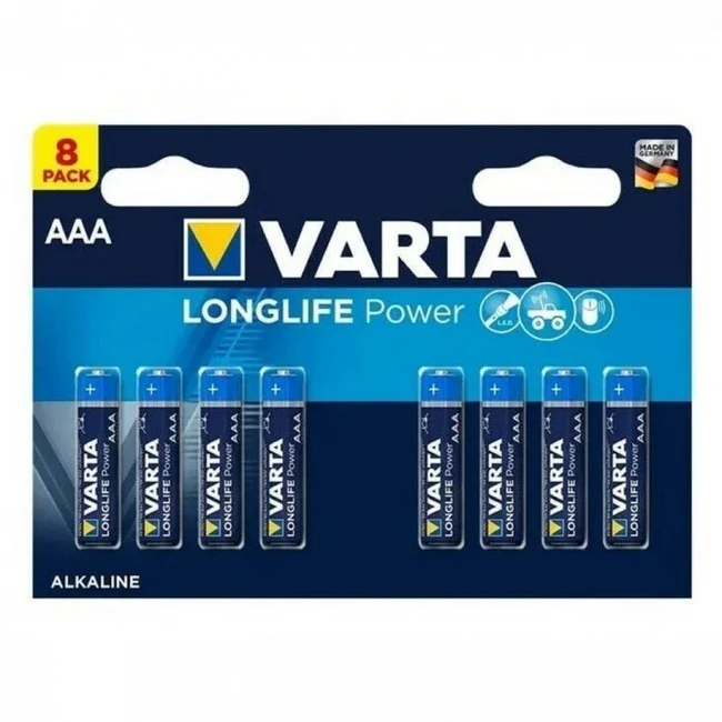 Батарейка VARTA LONGLIFE POWER LR03 AAA BL8 Alkaline 1.5V 04903121418
