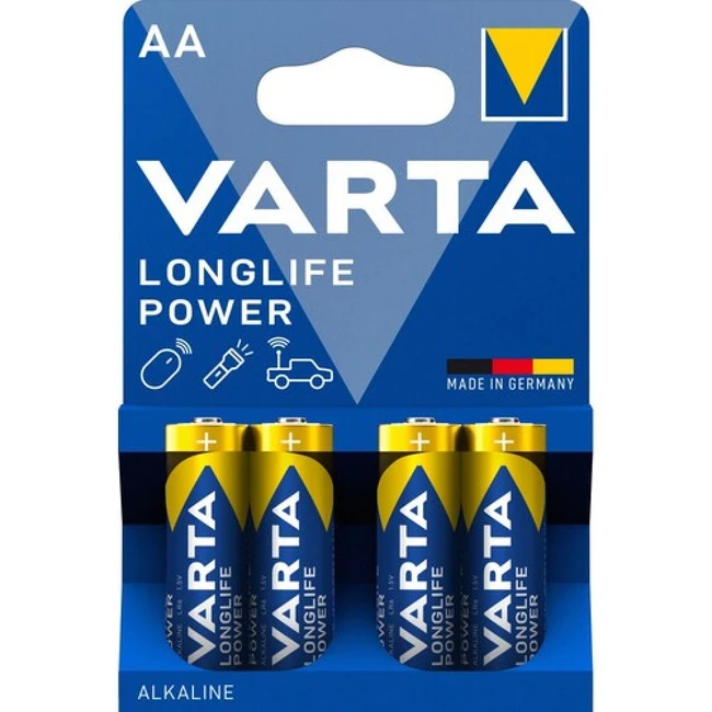 Батарейка VARTA LONGLIFE POWER (HIGH ENERGY) LR6 AA BL4 Alkaline 1.5V 04906121414