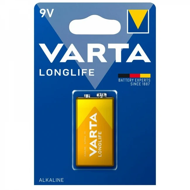 Батарейка VARTA LONGLIFE 6LR61 BL1 Alkaline 9V 04122101411