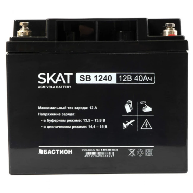 Сменные аккумуляторы АКБ для ИБП БАСТИОН SKAT SB 1240 12 В