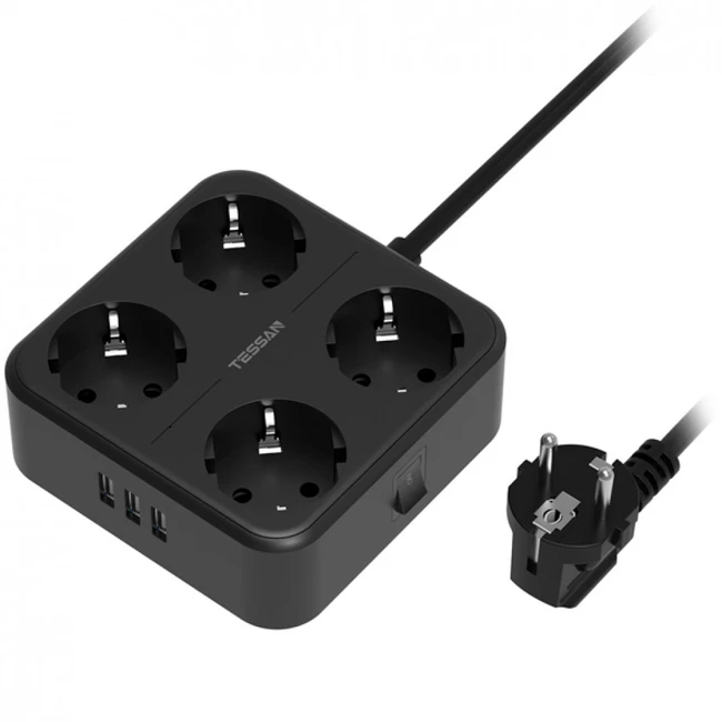 Распределитель питания Tessan TS-302 TS-302-Black