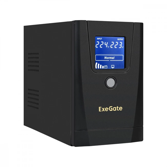 Источник бесперебойного питания ExeGate LLB-900.LCD.AVR.1SH.2C13.RJ.USB (900 ВА, 500)