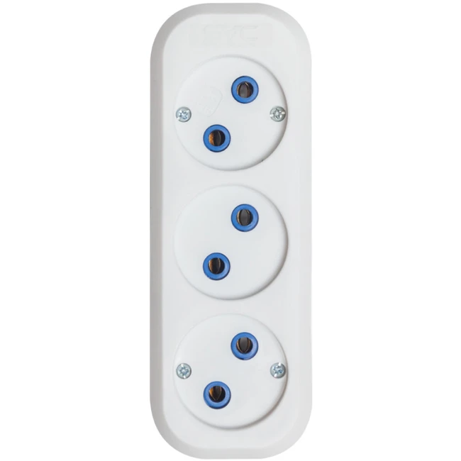 Распределитель питания SVC 3 розетки 5м белый XP3S-50M