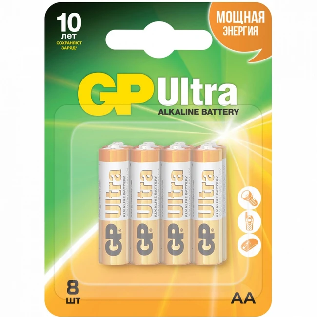 Батарейка GP Ultra 24AU-2CR8 AAA GP 24AU-2CR8 96/960