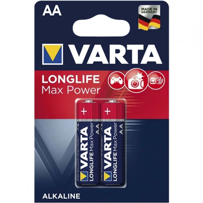 Батарейка VARTA LONGLIFE MAX POWER (MAX TECH) LR6 AA BL2 Alkaline 1.5V 4706101412