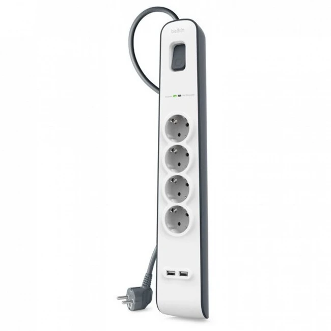 Распределитель питания Belkin 4-outlet Surge Protection Strip BSV401vf2M
