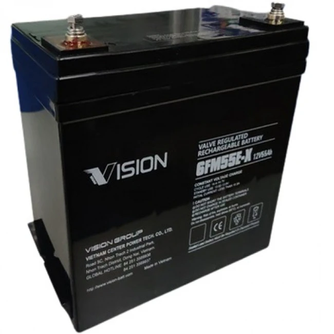 Сменные аккумуляторы АКБ для ИБП VISION 6FM55E-X 6FM55E-X 12V55AH 12 В