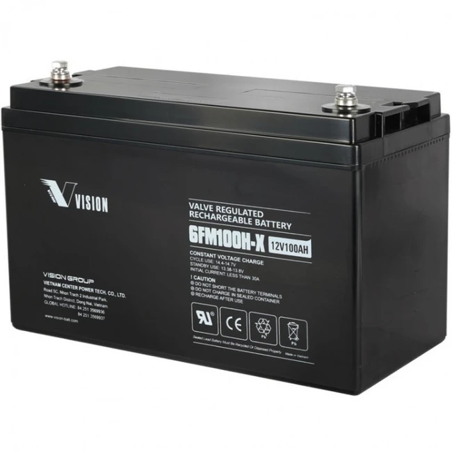 Сменные аккумуляторы АКБ для ИБП VISION 6FM100E-X 6FM100E-X  12V100AH 12 В