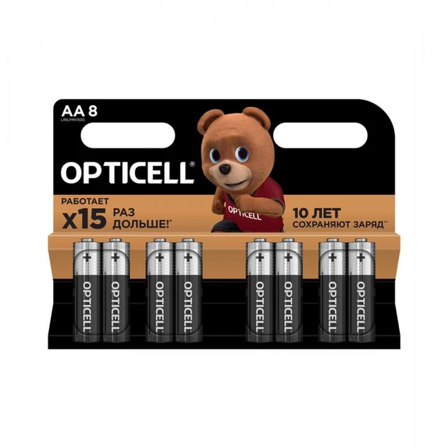 Батарейка Opticell BASIC AA 8 PCS 5051008