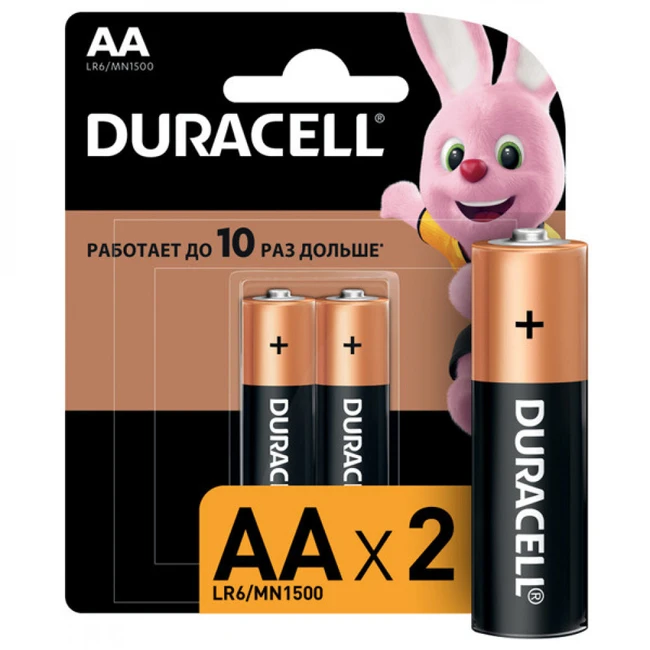Батарейка Duracell Basic AA LR6/MN1500 1.5V LR6/MN1500-2