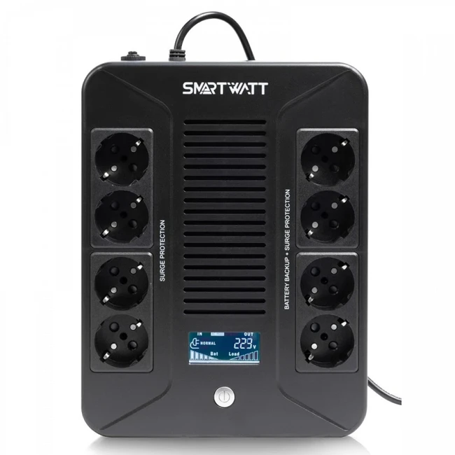 Источник бесперебойного питания SMARTWATT Safe pro LCD 3703020280001 600 ВА, 360 Вт