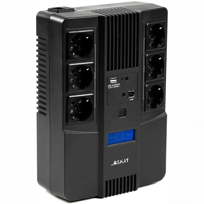 Источник бесперебойного питания БАСТИОН Skat 800-AID-IN-1x9 8935 800 ВА, 480 Вт