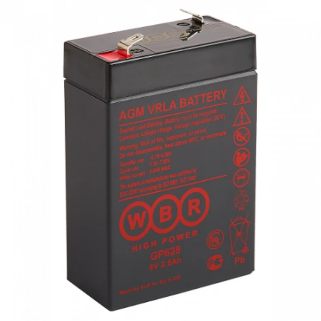 Сменные аккумуляторы АКБ для ИБП WBR GP628 GP628 WBR (6 В)