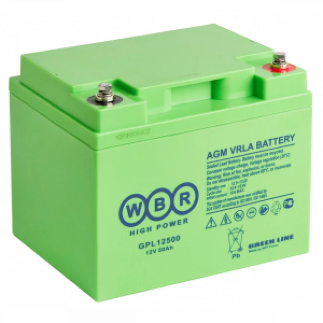 Сменные аккумуляторы АКБ для ИБП WBR GPL12500 GPL12500 WBR (12 В)