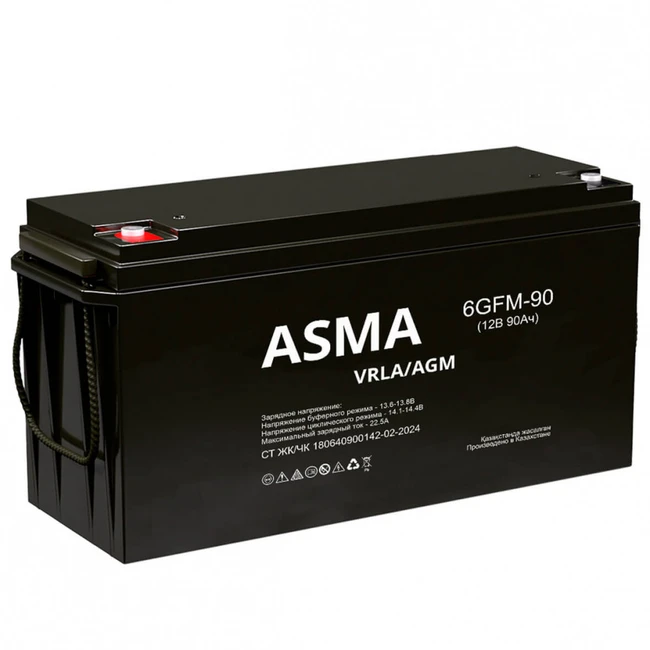Сменные аккумуляторы АКБ для ИБП Asma 6GFM-90 (12 В)