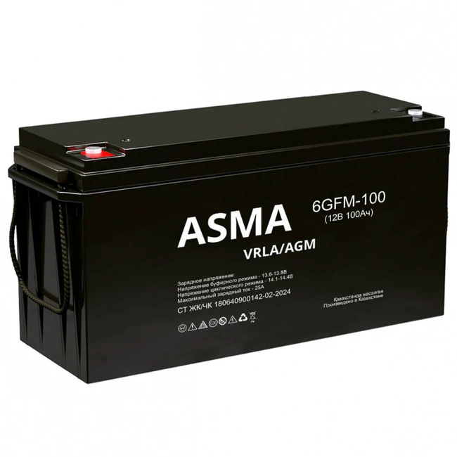 Сменные аккумуляторы АКБ для ИБП Asma 6GFM-100 (12 В)