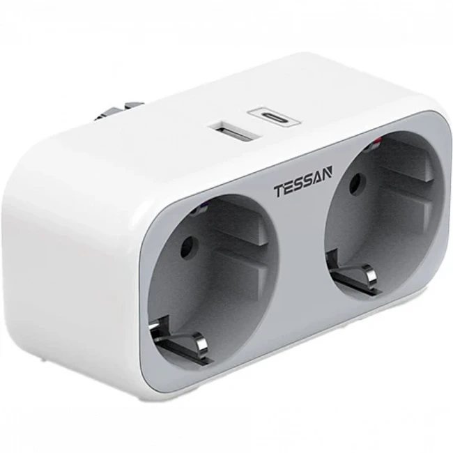 Сетевой фильтр Tessan TS-WS02DE00 Grey