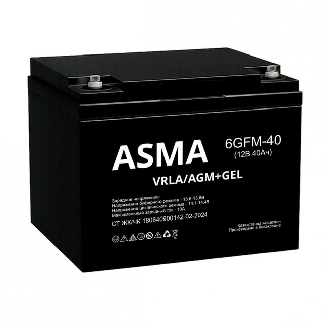 Сменные аккумуляторы АКБ для ИБП Asma 6GFM-40 GEL 12 В