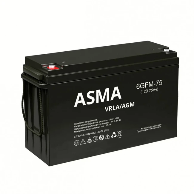 Сменные аккумуляторы АКБ для ИБП Asma 6GFM-75 12 В