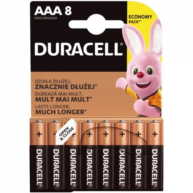 Батарейка Duracell Basic LR03-8BL AAA 5000394203358