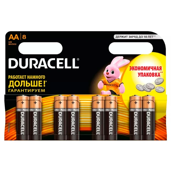 Батарейка Duracell DURACELL AA 8шт DURACELL_AA_8
