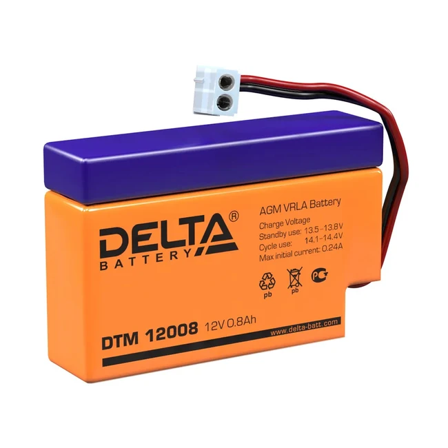 Сменные аккумуляторы АКБ для ИБП Delta Battery DTM 12008 12 В
