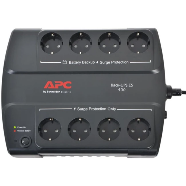 Источник бесперебойного питания APC Back-UPS 400 BE400-RS 400 ВА, 240 Вт