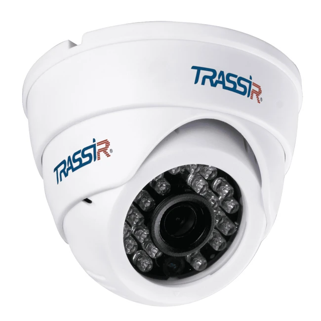 IP видеокамера Trassir TR-D8121IR2W Купольная, Внутренней установки, WiFi + Ethernet, Фиксированный объектив, 2.8 мм, 1/2.7", 2 Мп ~ 1920×1080 Full HD