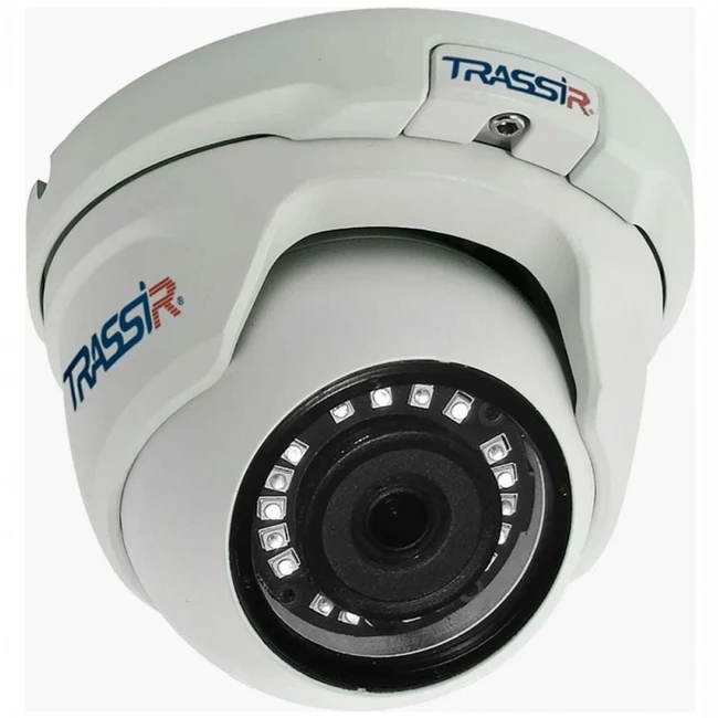 IP видеокамера Trassir TR-D2S5-NOPOE V2 Купольная, Уличная, Проводная, Фиксированный объектив, 3.6 мм, 1/2.9", 2 Мп ~ 1920×1080 Full HD