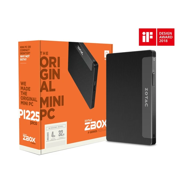 Тонкий клиент Zotac PI225 ZBOX-PI225-W3B
