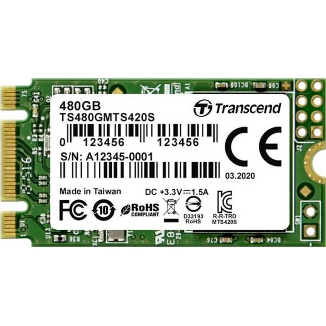 Жесткий диск Transcend MTS420 TS480GMTS420S SSD (твердотельные), 480 ГБ, M.2, SATA