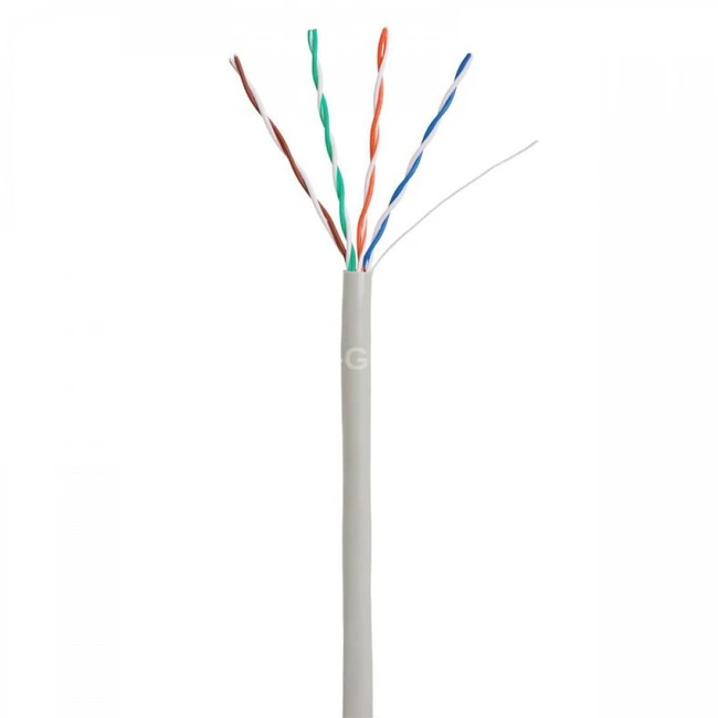 Кабель витая пара NETLAN EC-UU004-5E-PVC-GY U/UTP 4 пары, Кат.5e