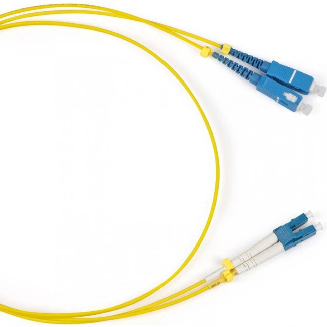 Оптический патч-корд Hyperline FC-D2-9-LC/UR-SC/UR-H-1M-LSZH-YL