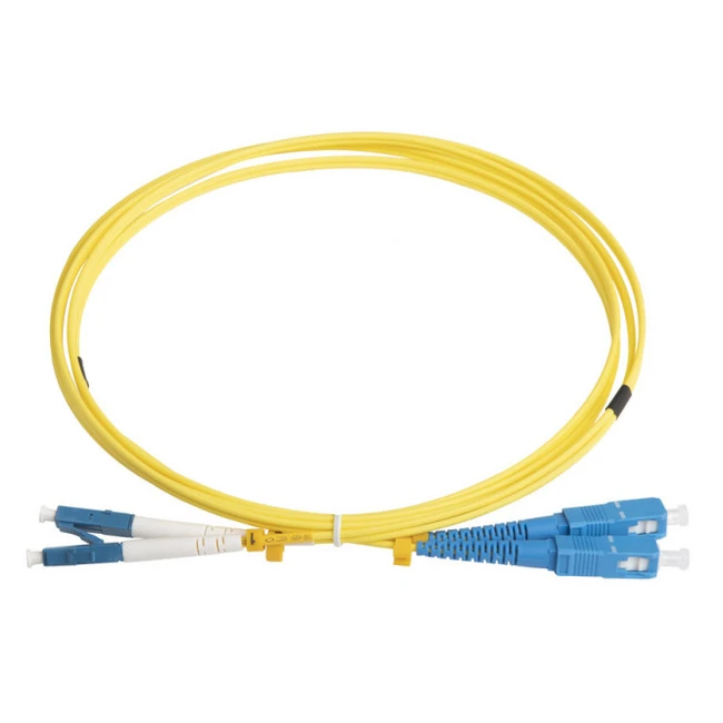 Оптический патч-корд Hyperline FC-D2-9-LC/UR-SC/UR-H-2M-LSZH-YL