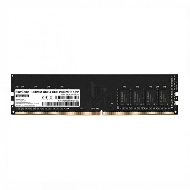 ОЗУ ExeGate EX283085RUS DIMM, DDR4, 8 Гб, 2400 МГц