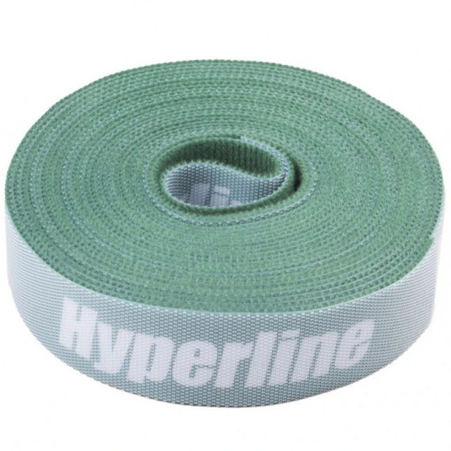 Аксессуар для кабельных сетей Hyperline Лента (липучка) в рулоне ширина 25 мм длина 5м зеленая WASNR-5x25-GN