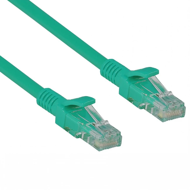 Патч-корд ExeGate UTP-RJ45-RJ45-5e-0,5M-LSZH-GN EX286377RUS