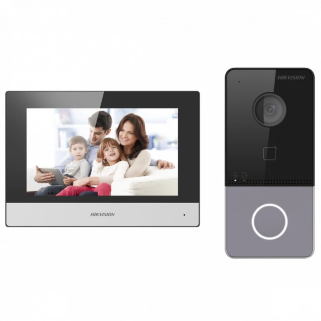 Домофонная система Hikvision DS-KIS603-P(C) (Домофонный комплект)