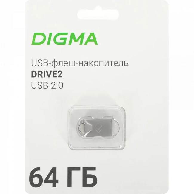 USB флешка (Flash) Digma DGFUM064A20SR 64 ГБ