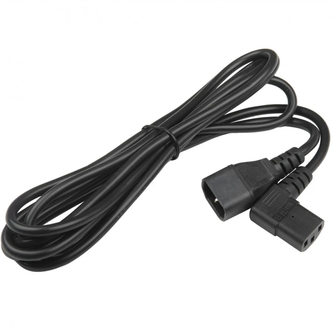 Кабель питания Hyperline PWC-IEC13A-IEC14-3.0-BK