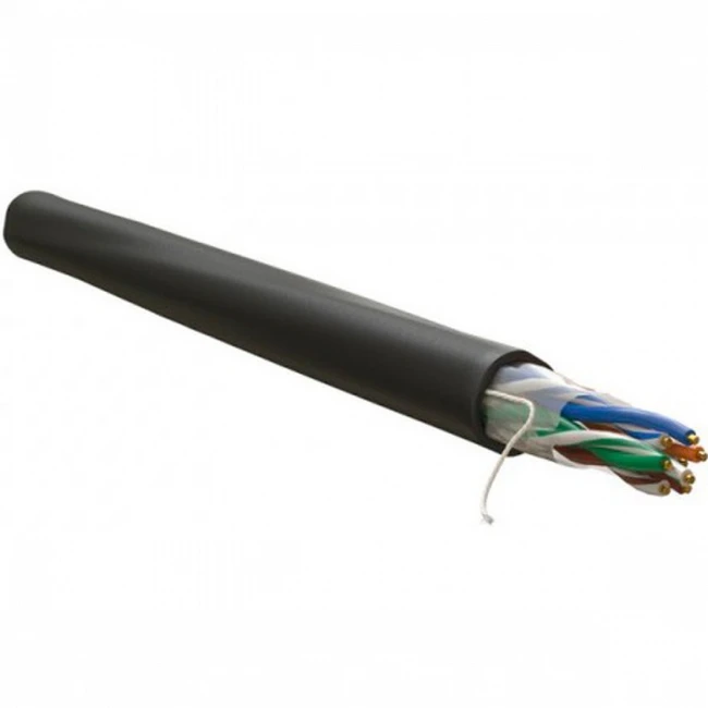 Кабель витая пара WRline WR-UTP-4P-C5E-PE-BK